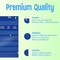 Calendar Pocket Chart Classroom Monthly Chart with 76 Cards 68 Illustrated Activity Cards 8 Dry Erase Blank Cards Plus 3 Over-Door Metal Hangers for Classroom Home or Preschool 20 x 19 Inches